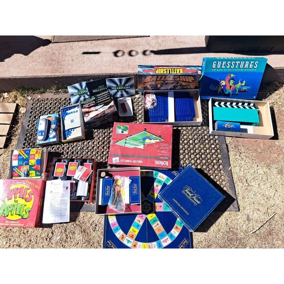 9 BEST 90's games! Guesstures-Battleship-Apples-Trival-Tabletop Tennis MORE - Picture 4 of 11